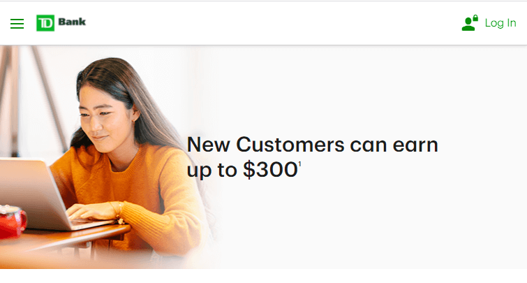 TD Bank $300 checking bonus