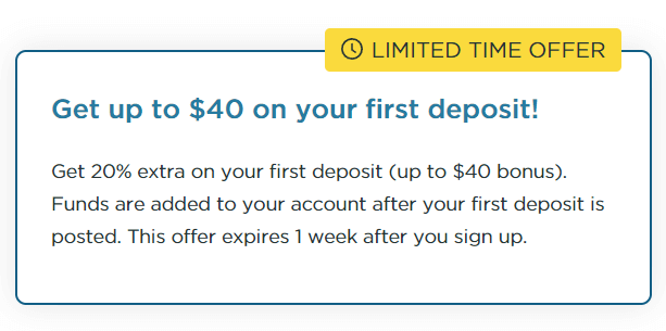 Nearside Promotions: First Deposit bonus