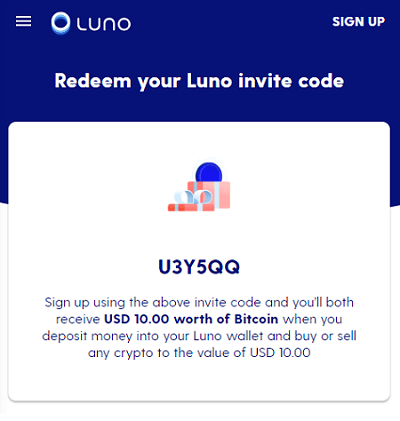 Luno Promo Code: $10 Bonus