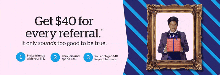 Rakuten $40 referral bonus