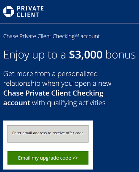 Chase Private Client $3,000 Bonus